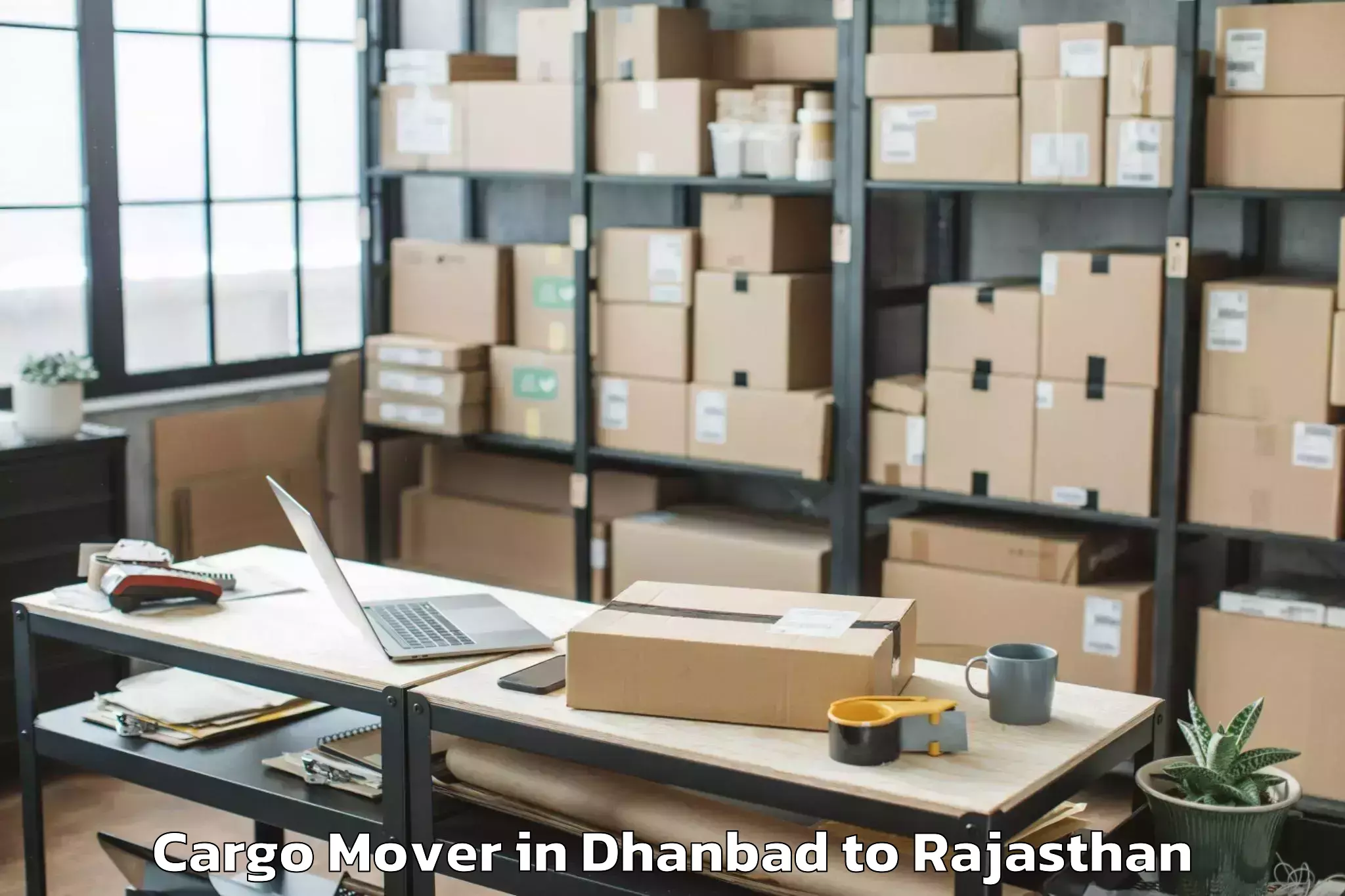 Top Dhanbad to Bundi Cargo Mover Available